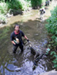 rubbish removed from River Crouch at Memorial Park Wickford